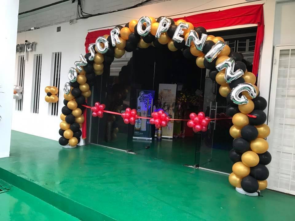 Budget-friendly grand opening setup